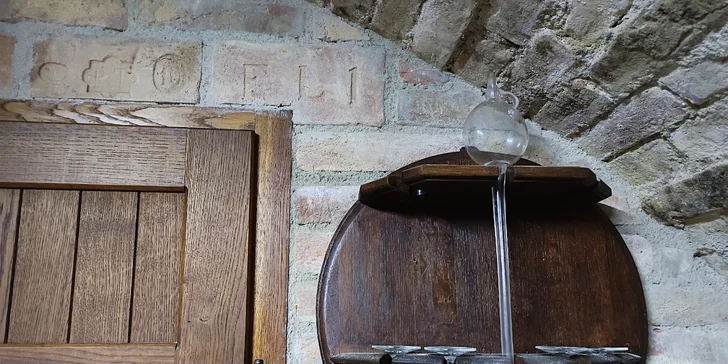 Řízená degustace mikulovských vín v historické lisovně z roku 1848