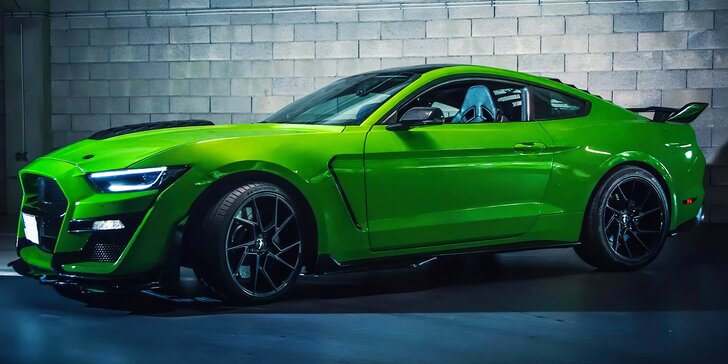 Pronájem Fordu Mustang GT v Shelby paketu na 40 min. nebo až 24 hodin ve všední dny