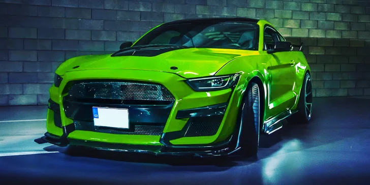 Pronájem Fordu Mustang GT v Shelby paketu na 40 min. nebo až 24 hodin ve všední dny