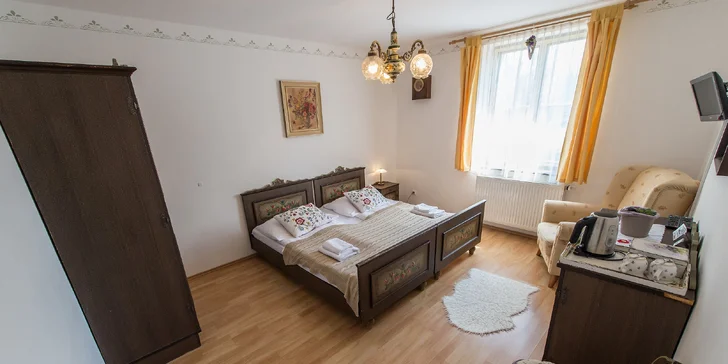 Pobyt se snídaní i večerním pohoštěním, penzion v klidné části Krumlova