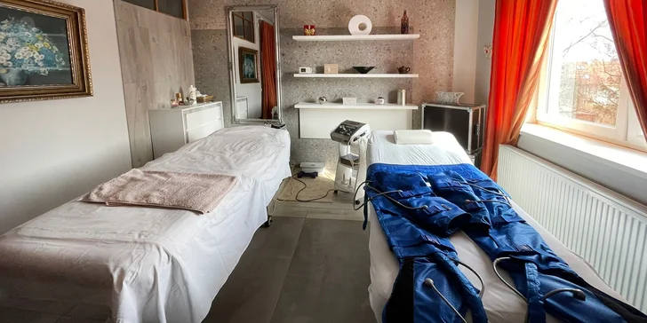 Lymfodrenáž, kavitace i lipolaser nebo vakuová terapie na celé nožky
