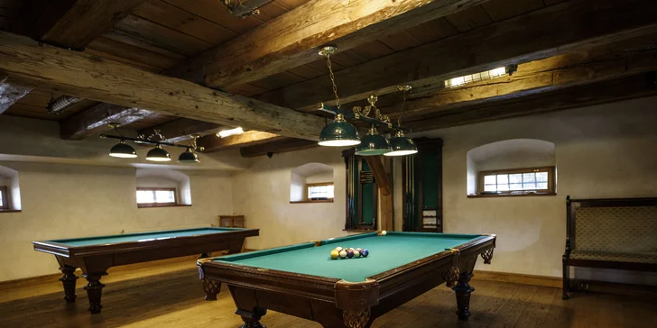 4* pobyt 6 km od Konopiště: polopenze, kulečník nebo bowling a bazén