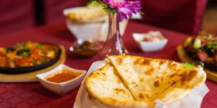Otevřené vouchery v hodnotě 500-1000 Kč do indické restaurace Salaam Namaste