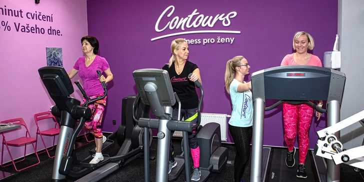 Měsíční členství do dámského fitness Contours Ostrava Poruba s analýzou těla a stravovacím plánem