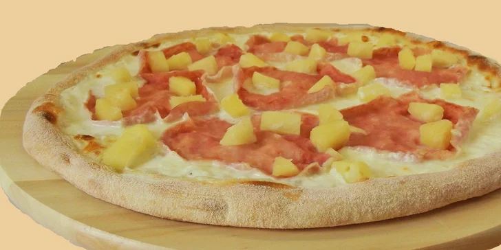 Výborná pizza s sebou: průměr 33 cm, výběr z mnoha různých druhů