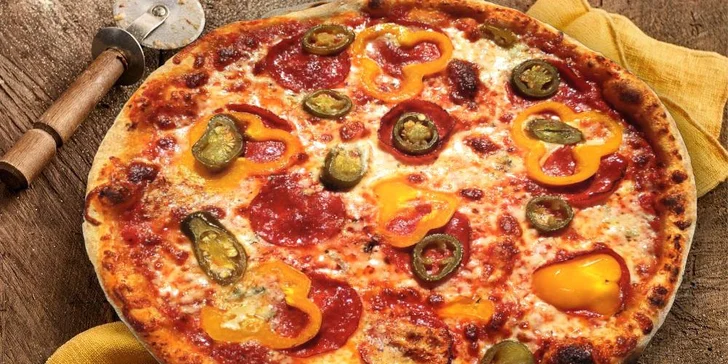 Výborná pizza s sebou: průměr 33 cm, výběr z mnoha různých druhů