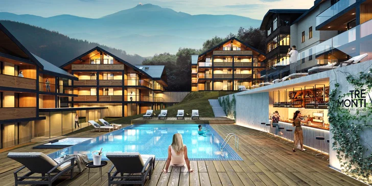 Polské Krkonoše, Karpacz: resort v alpském stylu, neomezený wellness a polopenze