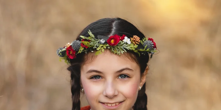 Rodinné focení v exteriéru a venkovský styl se zvířátky až pro 4 osoby i newborn focení
