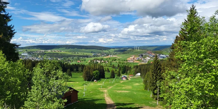 Ubytování přímo pod Klínovcem: nádherná příroda, snídaně i wellness, k lanovkám pár kroků
