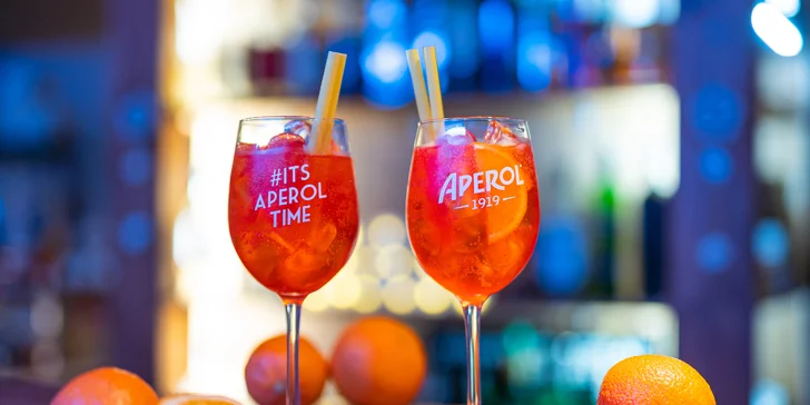 Pravé italské osvěžení: prosecco nebo Aperol Spritz i s tapas pro 2–4 osoby