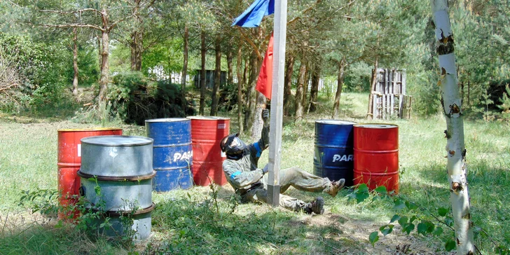 Paintball v areálu bývalé raketové základny až pro 10 hráčů
