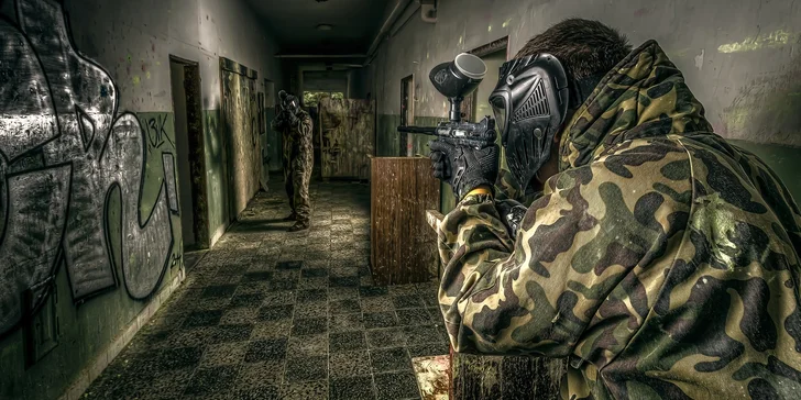 Paintball v areálu bývalé raketové základny až pro 10 hráčů