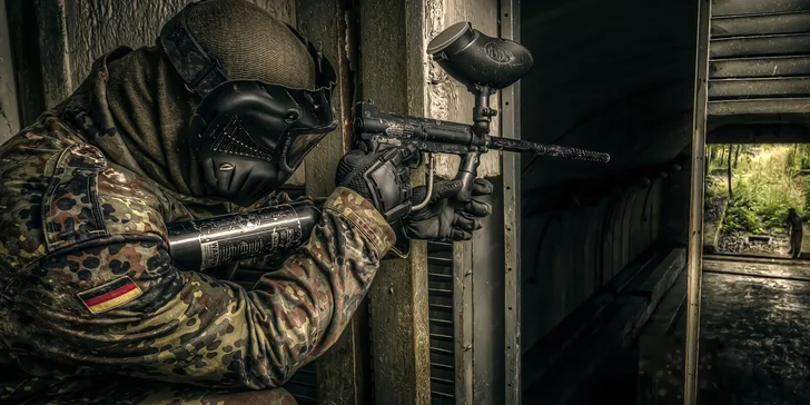 Paintball v areálu bývalé raketové základny až pro 10 hráčů