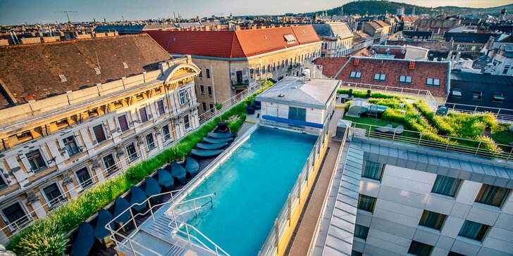 Romantika v centru Budapešti: Continental Hotel se snídaněmi a neomezeným wellness
