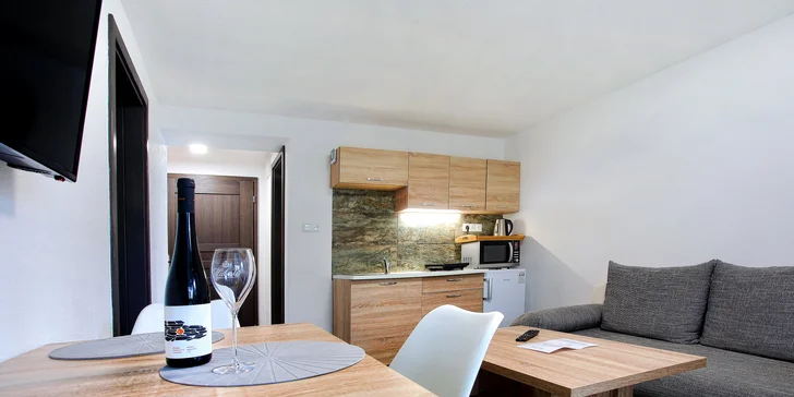 Komfortní apartmány v blízkosti Jasné a Tatralandie: zahrada, dětské hřiště i gril