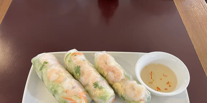 Vietnamské menu pro 1 nebo 2 osoby: jarní či letní závitky i bún bò nam bộ