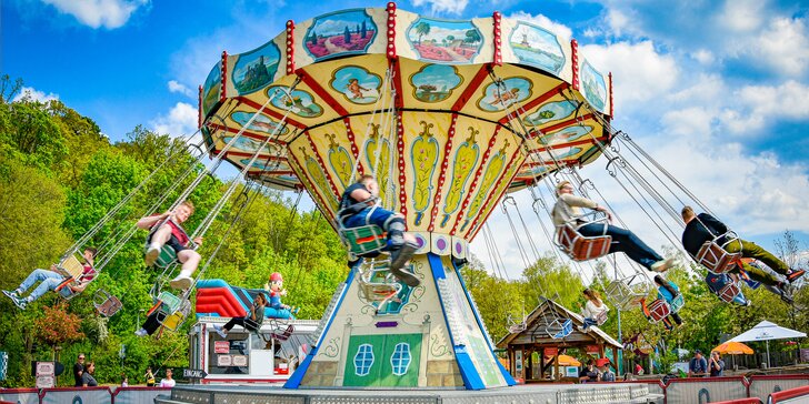 Celodenní zábava v Oskarově světě v zábavním parku Oskarshausen u Drážďan na ploše 15 000 m²