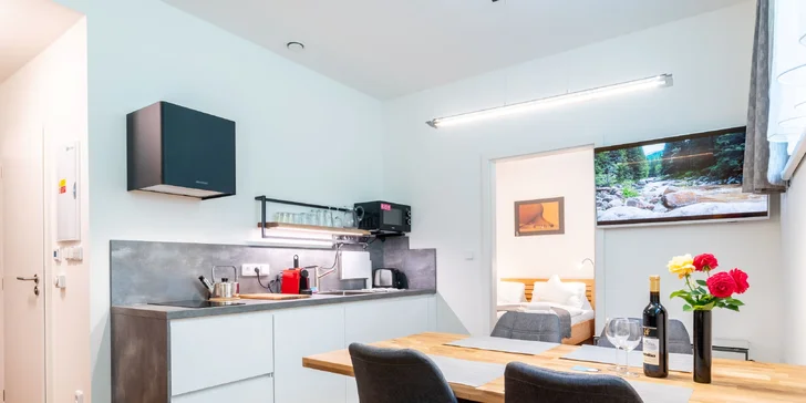 Luxusní apartmány ve Vrchlabí pro 2 až 7 osob + lahev prosecca