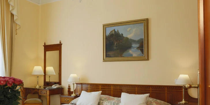 Pobyt v Karlových Varech se snídaní či polopenzí i neomezeným wellness