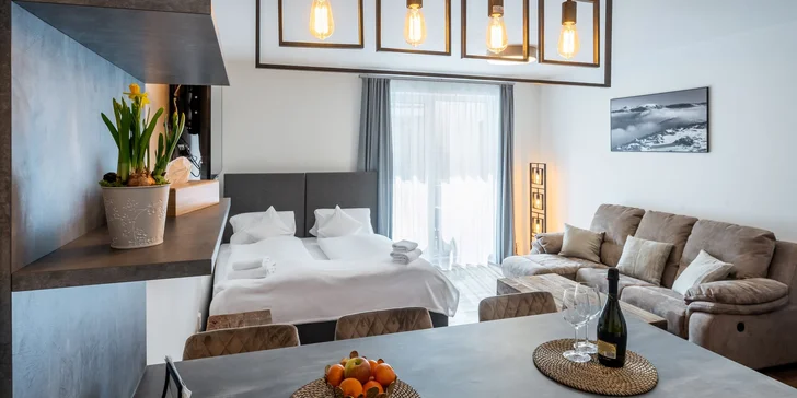 Luxusní apartmány ve Vrchlabí pro 2 až 7 osob + lahev prosecca