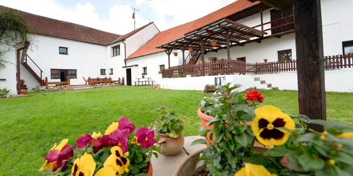 Rodinná dovolená s polopenzí na statku v jižních Čechách
