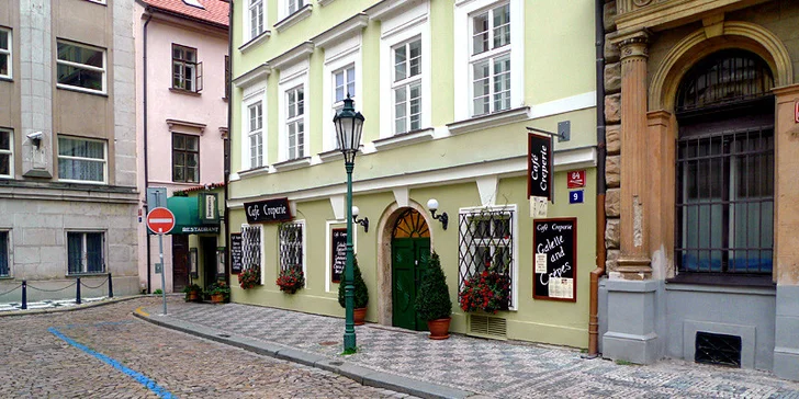 Výtečné francouzské palačinky Crêpes a Galettes v Café Creperie