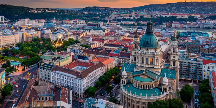 Pohodový pobyt v centru Budapešti: 3* hotel se snídaní a saunou, termíny do října 2022