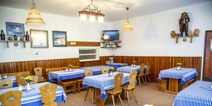 Aktivní dovolená v Krkonoších: polopenze, na dosah lanovka v Horních Mísečkách