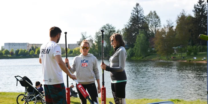 Zapůjčení paddleboardu pro děti i dospělé, kurz či megaboard s občerstvením