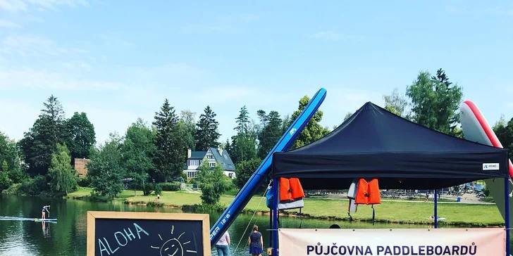 Zapůjčení paddleboardu pro děti i dospělé, kurz či megaboard s občerstvením