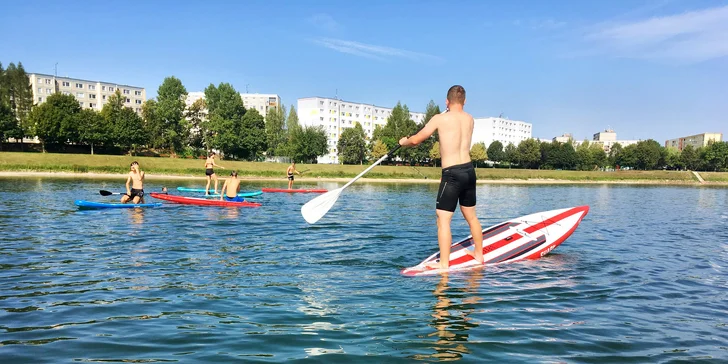 Zapůjčení paddleboardu pro děti i dospělé, kurz či megaboard s občerstvením
