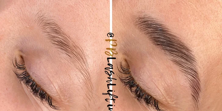 Vlastní řasy jako panenka a upravené obočí: lash lifting řas i laminace obočí