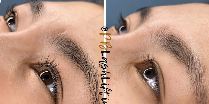 Vlastní řasy jako panenka a upravené obočí: lash lifting řas i laminace obočí