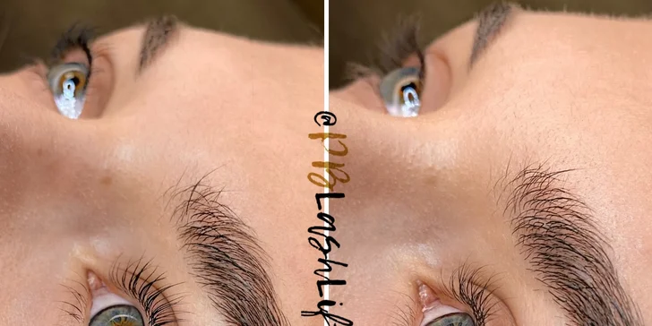Vlastní řasy jako panenka a upravené obočí: lash lifting řas i laminace obočí
