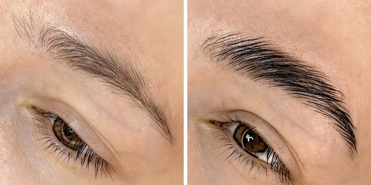 Vlastní řasy jako panenka a upravené obočí: lash lifting řas i laminace obočí