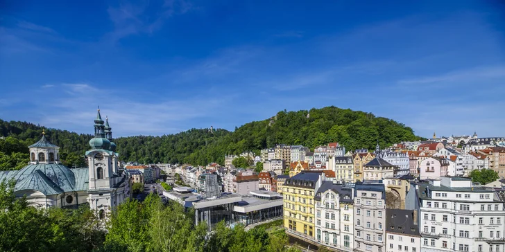 4* pobyt v centru Karlových Varů: ubytování s polopenzí i masáží a vstupem do wellness