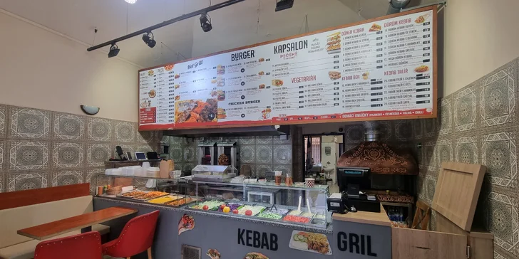 Kebab, döner, dürüm i masový mix grill s přílohou pro 1 nebo 2 osoby