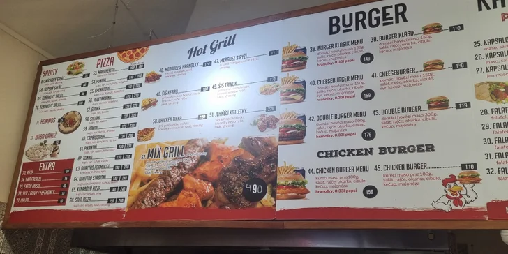Šiš kebab, döner, dürüm i masový mix grill s přílohou pro 1 nebo 2 osoby