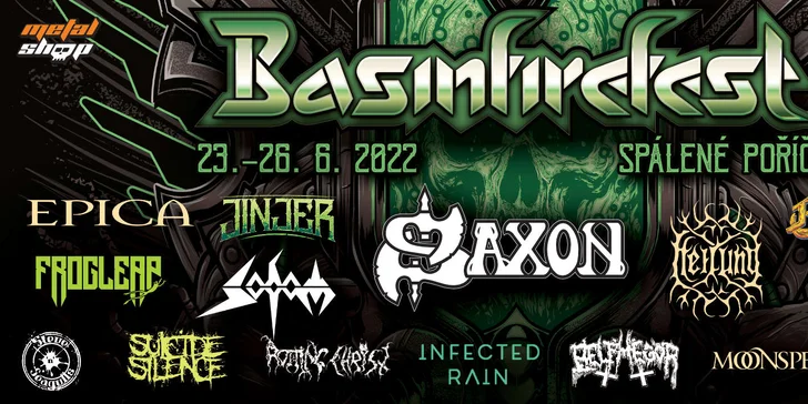 Vstupenka na celý hudební festival Basinfirefest 2022 pro 1 osobu