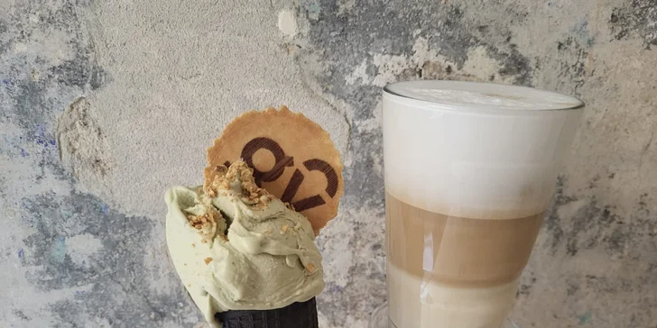 Zmrzlina a káva podle výběru v Gelatology pod Pražským hradem