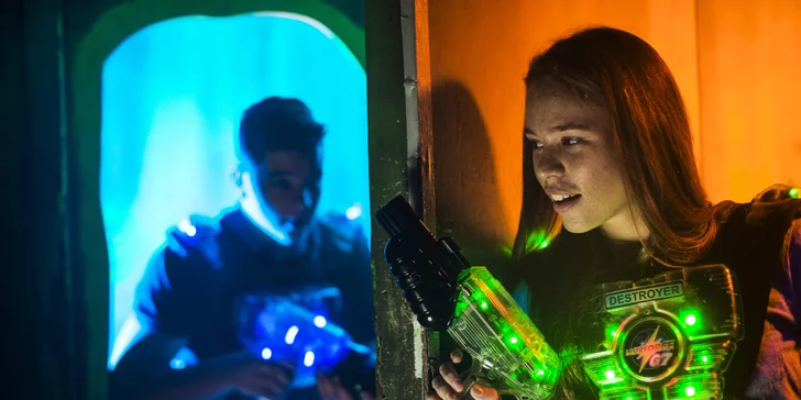 Jedna hra v moderní laser game aréně Mercuria Liberec pro 1–10 hráčů