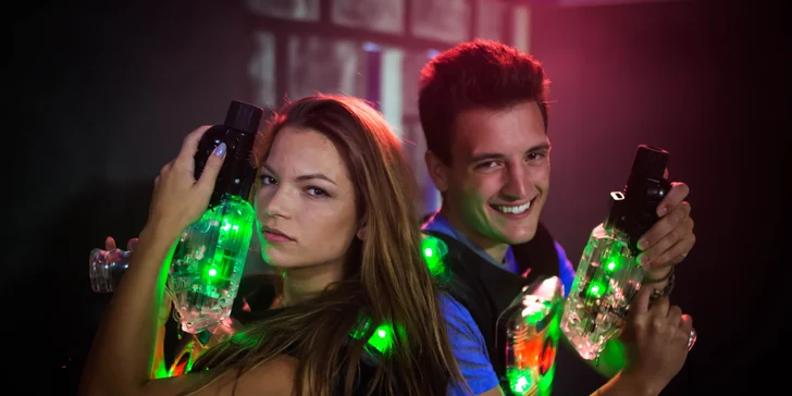 Jedna hra v moderní laser game aréně Mercuria Liberec pro 1–10 hráčů