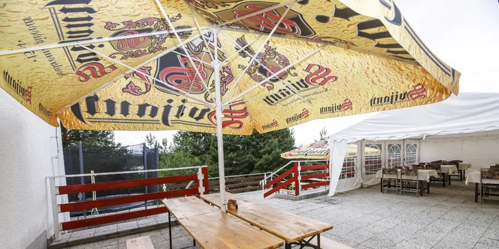 Pobyt na dosah Orlické přehrady: pokoje s balkonem a polopenze