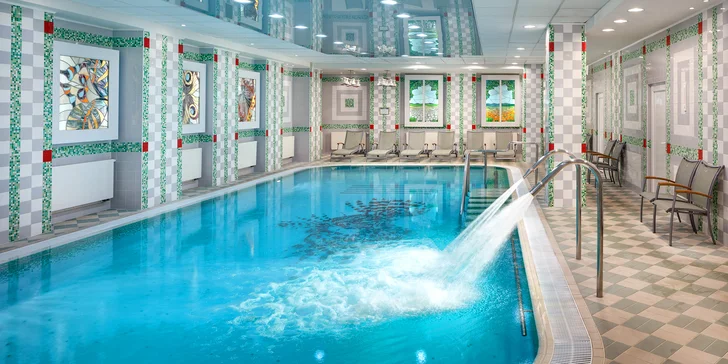 Luxusní 4* hotel v Mariánských Lázních: neomezený wellness i snídaně nebo polopenze