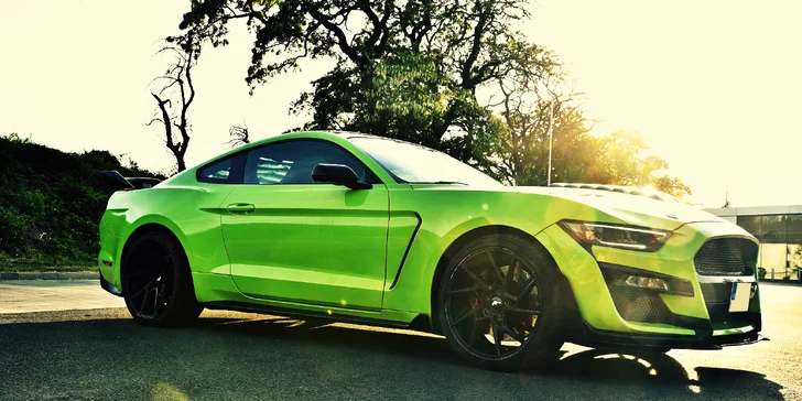 Pronájem Fordu Mustang GT v Shelby paketu na 40 min. nebo až 24 hodin ve všední dny