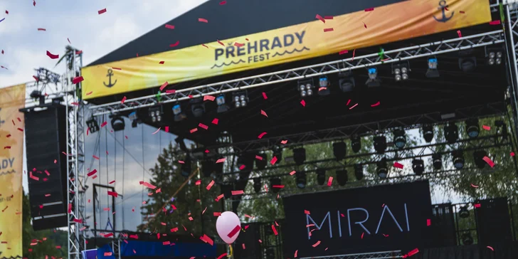 Vstupenky na Přehrady fest ve Veselí nad Lužnicí: Mirai, Pokáč aj. i doprovodný program pro děti