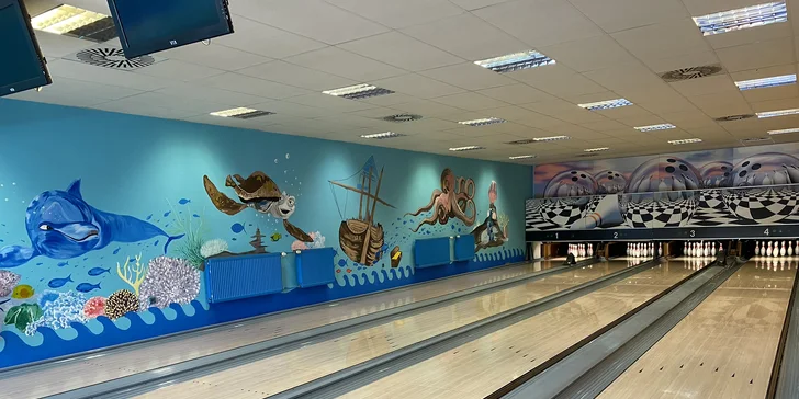 Pronájem bowlingové dráhy na 1–3 hod. až pro 4 osoby včetně zapůjčení obuvi