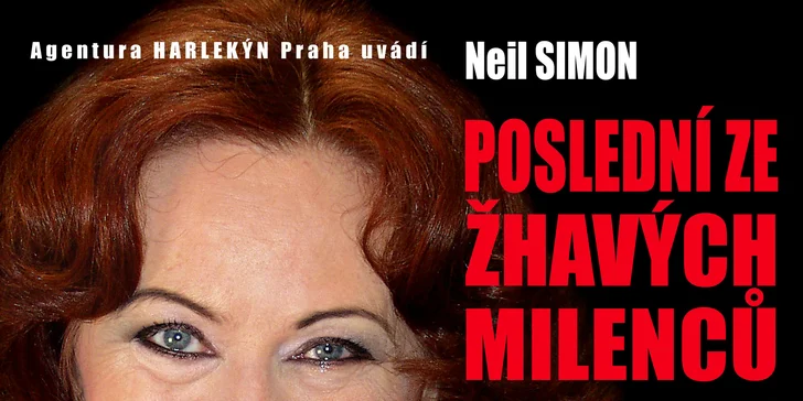 Letní scéna Harfa: vstupenka na představení Poslední ze žhavých milenců