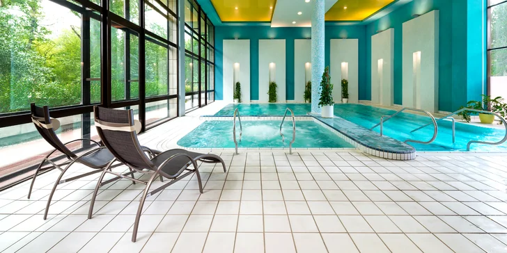 Pobyt ve 4* lázeňském hotelu v Piešťanech: polopenze, neomezené sauny a bazény i minerální koupel