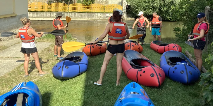 Plavba na packraftu skrz CHKO Litovelské Pomoraví: 3 hod. a 8 km pod dohledem instruktora